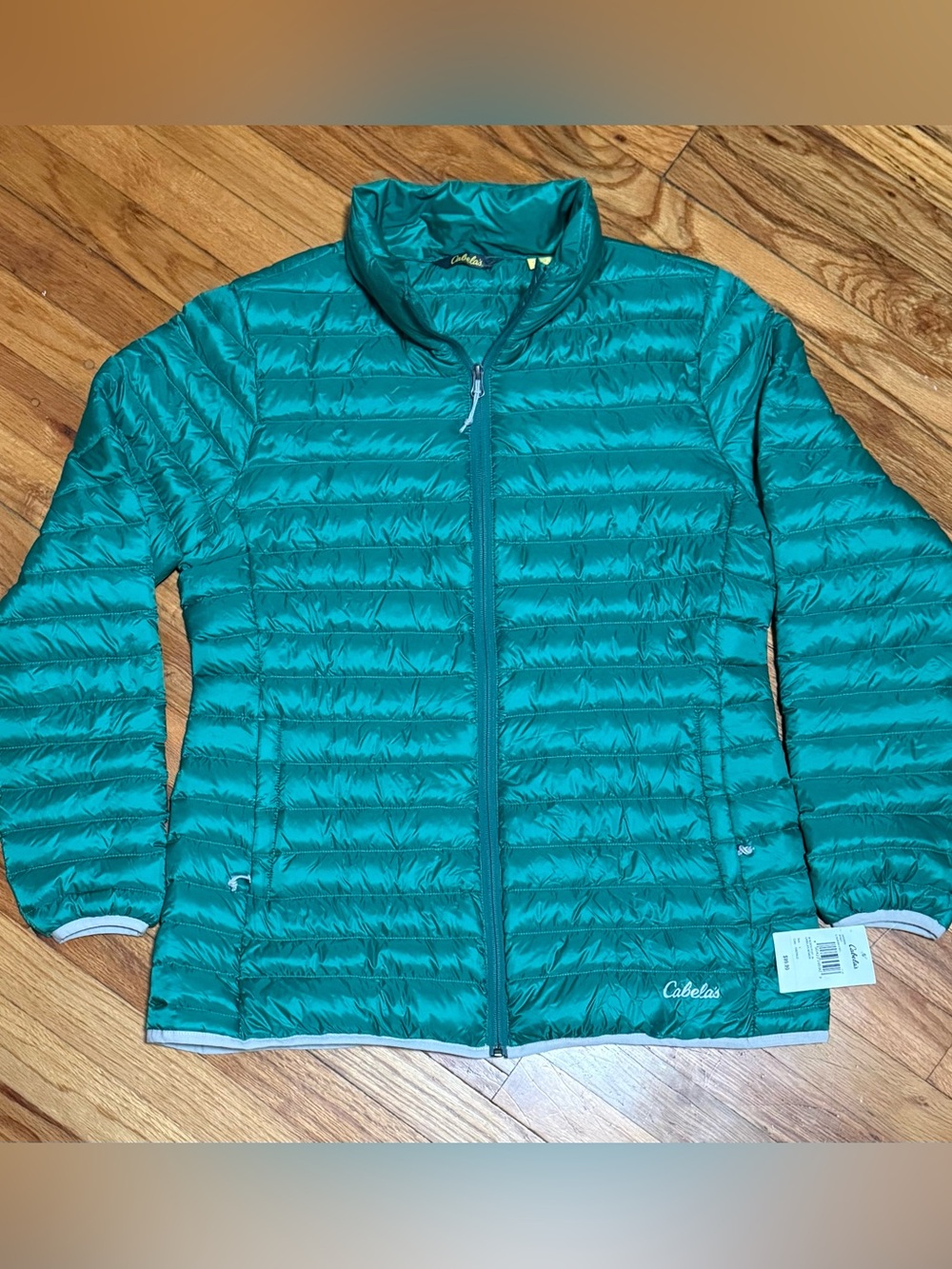 Cabela's Down Goose Puffer Jacket For Women Green Color Jacket Size - Large NWT